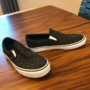Vans checkered slip on